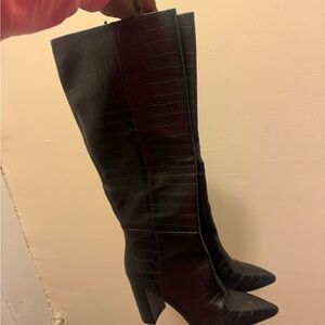 Black Knee-High Boots